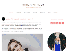 Tablet Screenshot of beingzhenya.com